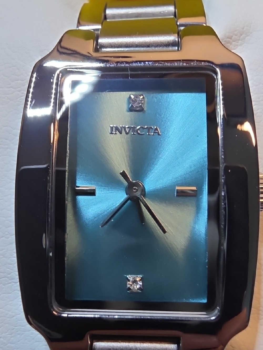 Invicta Stainless Steel Watch with Teal Sunburst Dial - Picture 8 of 9